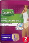 Depend Emici Külot Lohusa Pedi Kadın L Beden 20Adet (10 10Paket) Sişaum