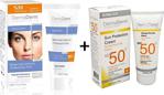 Dermaderm Spf 50+ Güneş Koruma Kremi + Bitkisel &Cilt Beyazlatıcı Krem Gündüz Kremi