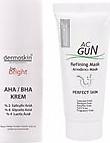 Dermoskin Be Bright Aha Bha Krem 33 Ml + Acgun Arındırıcı Mask 30 Ml 2'Li Avantaj Paket