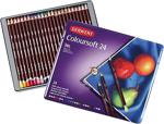 Derwent Coloursoft Pencils Yumuşak Kuruboya Kalemi 24'Lü Teneke Kutu