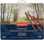 Derwent Drawing Yağlı Füzen Kalemi 24'Lü Teneke Kutu