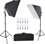 Deyatech Youtube Kit 50X70 5Duylu Softbox Sürekli Işık 200Cm Ayak 2 Li Set