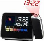 Dijital Projeksiyonlu Masa Saati Alarm- Nem-Termometre DS-8190