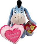 Disney WTP Temalı - Eeyore Pembe Kalpli 25 cm Peluş Oyuncak