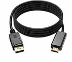 Di̇splay Port To Hdmi Kablo 1.5 Metre