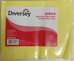 Diversey Solare Multitask Mikrofiber Temizlik Bezi 25 Adet Sarı 35 X 42 Cm