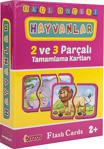 Diytoy 2 ve 3 Parçalı Hayvanlar Tamamlama Kartları 2 Yaş+