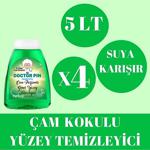 Doctor Pin Çam Parfümlü Konsantre Formül Yüzey Temizleyici 5 Lt X 4