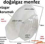 Doğalgaz Cam Menfezi̇ Rüzgar Korumali Yeni̇ Tasarim Şeffaf Panel Doğalgaz Cam Menfezi̇ Şapkali