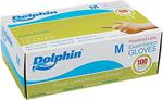 Dolphin Pudralı Latex Eldiven 100'Lü Paket M Beden