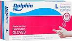 Dolphin Vinyl Pudrasız Muayene Eldiveni 100 lü