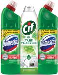 Domestos 810 Gr 2'Li Çamaşır Suyu + Cif Banyo Jel 750 Ml