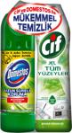 Domestos 810 Gr Çamaşır Suyu + Cif Tüm Yüzeyler 750 Ml Yüzey Temizleyici