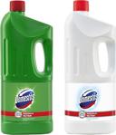 Domestos Çamaşır Suyu Dağ Esintisi 2 Litre + Kar Beyaz 2 Litre