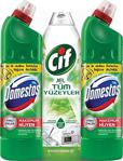 Domestos Dağ Esintisi 2'Li + Cif Tüm Yüzeyler İçin Jel 750 Ml