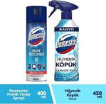 Domestos Hijyenik Köpük 450 Ml Banyo + 400 Ml Pratik Yüzey Spreyi