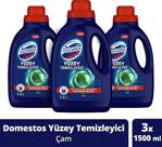 Domestos Tüm Zeminlerde Tek Ürünle Maksimum Hijyen Sağlayan Yüzey Temizleyici Çam 1500 Ml X3