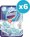 Domestos Wc Blok 5'Li Güç Çamaşır Suyu Katkılı 55 Gr X 6 Adet