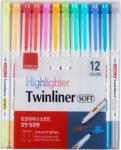 Dong-A Twinliner Soft Fosforlu Kalem Çift Taraflı 12 Li Set