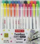 Donga Twinliner Soft Bright 24 Renk Çift Taraflı Fosforlu Kalem