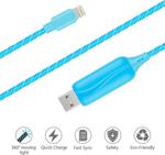 Doppler I-Cable Micro Usb Işıklı, Mavi , Şarj Kablosu