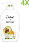 Dove Avokado Yağı Ve Kalendula Özlü Nemlendiricili 500 Ml 4 Adet Sıvı Sabun