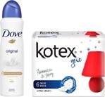 Dove Deodorant Sprey Original 150 Ml + Kotex Gece 6'Lı