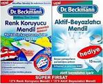 Dr. Beckmann 12'li Renk Koruyucu + 15'li Aktif Beyazlatıcı Mendil