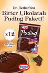 Dr. Oetker Puding Bitter Çikolatalı 12'Li