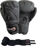 Dragon Black Mamba Boks, Muay Thai,Kick Boks Eldiveni Ve Whiteface Bandaj 2'Li Set