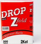 Drop Dispenser Havlu / Z Katlama / 2 Kat / 200 Adetlik 12 Paket / Koli