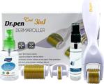 Dr.Pen 3In1 Dermaroller Değiştirilebilir 3 Başlıklı Göz Yüz Vücut Için Titanyum Derma Roller