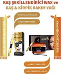 Dr.Royal Natural Life Kaş Şekillendirici Wax 50Ml Kaş Sabitleyici & Kaş Kirpik Bakım Yağı 20Ml Organik - (Cımbız Hediyeli)