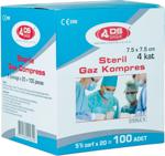 D'S Sağlık 7.5Cm X7.5Cm 100 Adet Steril Gaz Kompres