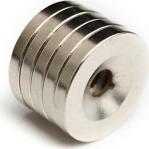 Dünya Magnet Havşa Delikli 20Mm X 10/5Mm X 5Mm Süper Güçlü Neodyum Mıknatıs