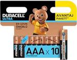 Duracell 10'Lu Ultra İnce Kalem Pil AAA