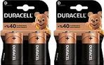 Duracell 4'lü Alkalin D Boy Kalın Pil LR20-MN1300