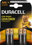 Duracell Alkalin AAA 4'lü İnce Kalem Pil