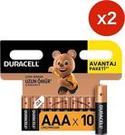 Duracell Alkalin Aaa İnce Kalem Piller, 20 Li Paket