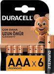 Duracell Alkalin Aaa İnce Kalem Piller, 6\'lı Paket