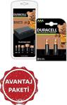 Duracell Cef 14 Şarj Aleti 2 Aa Ve 2 Aaa Pil Şarj Edilebilir Aaa 750Mah 2 Pil