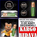 Duracell Duralock Turbo 900mAh AAA ŞARJLI İNCE KALEM PİL