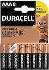 Duracell İnce Kalem Pil 8'li AAA