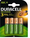 Duracell Şarj Edilebilir AA 1300 mAh 4'lü Pil