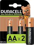 Duracell Şarj Edilebilir Aa İnce Kalem Pil 2500 Mah 2'Li