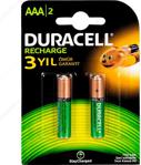 Duracell Şarj Edilebilir AAA 750 mAh 2'li Pil