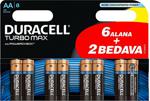 Duracell Turbo Max AA (6+2) 8'li Pil