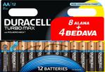 Duracell Turbo Max AA (8+4) 12'li Pil