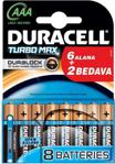 Duracell Turbo Max AAA (6+2) 8'li Pil