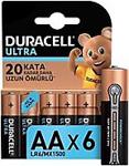 Duracell Ultra Alkalin Aa Kalem Piller, 6\'lı Paket